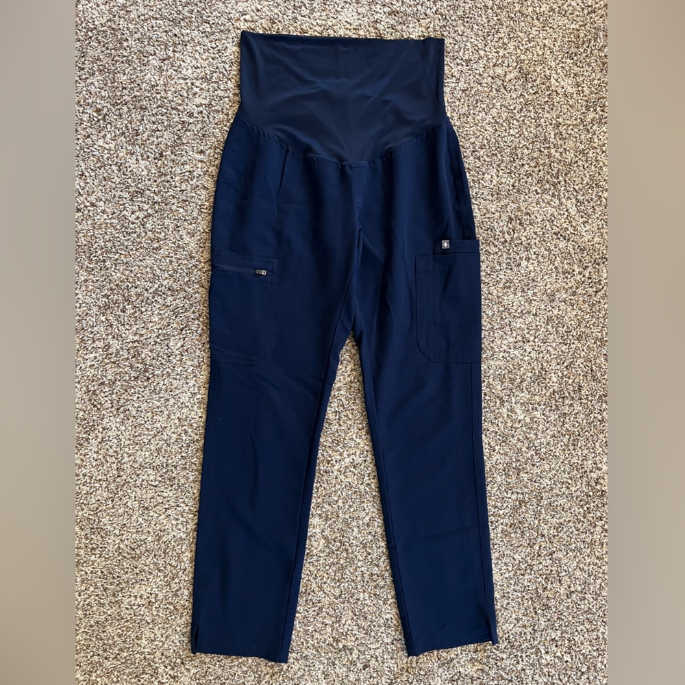 Figs Maternity Navy Scrub Pants Small